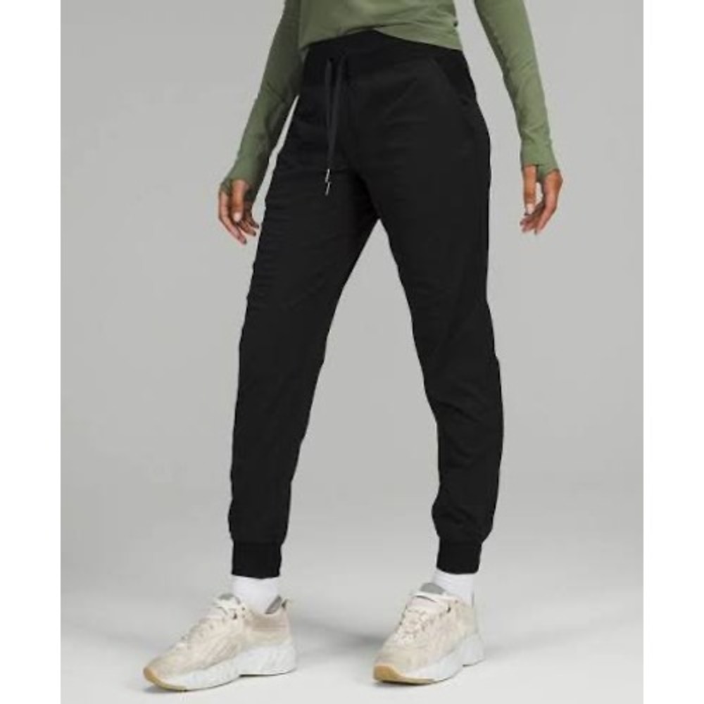 Lululemon Dance Studio Mid Rise Jogger Pants Full Length‎ Black Travel Womens 2